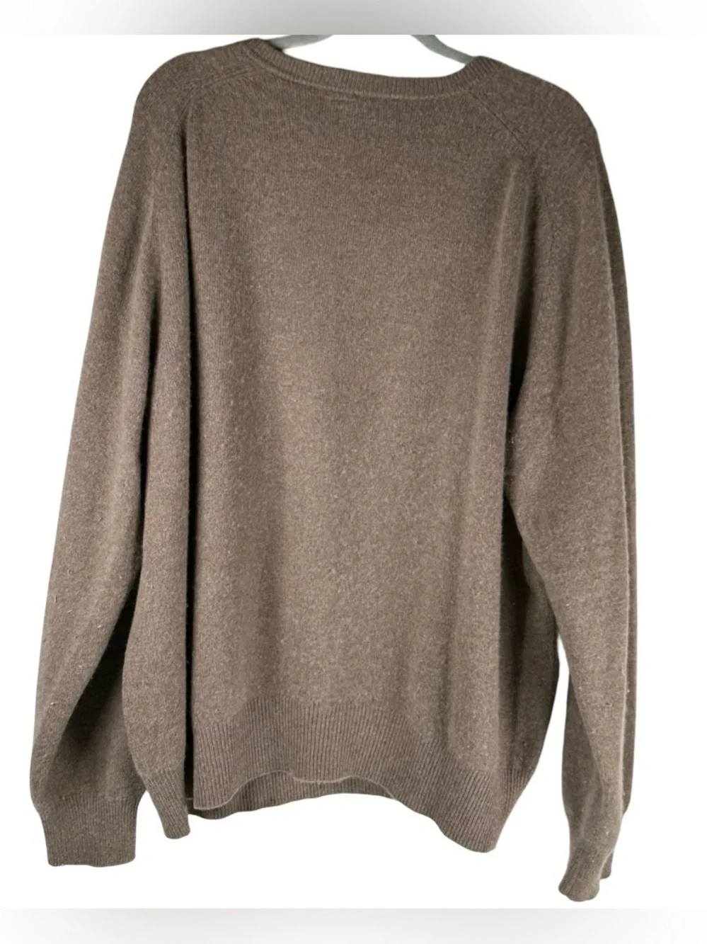 Daniel Cremieux 100% Cashmere tan brown v-neck Sweater Men’s Size 2XL